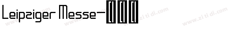 Leipziger Messe字体转换